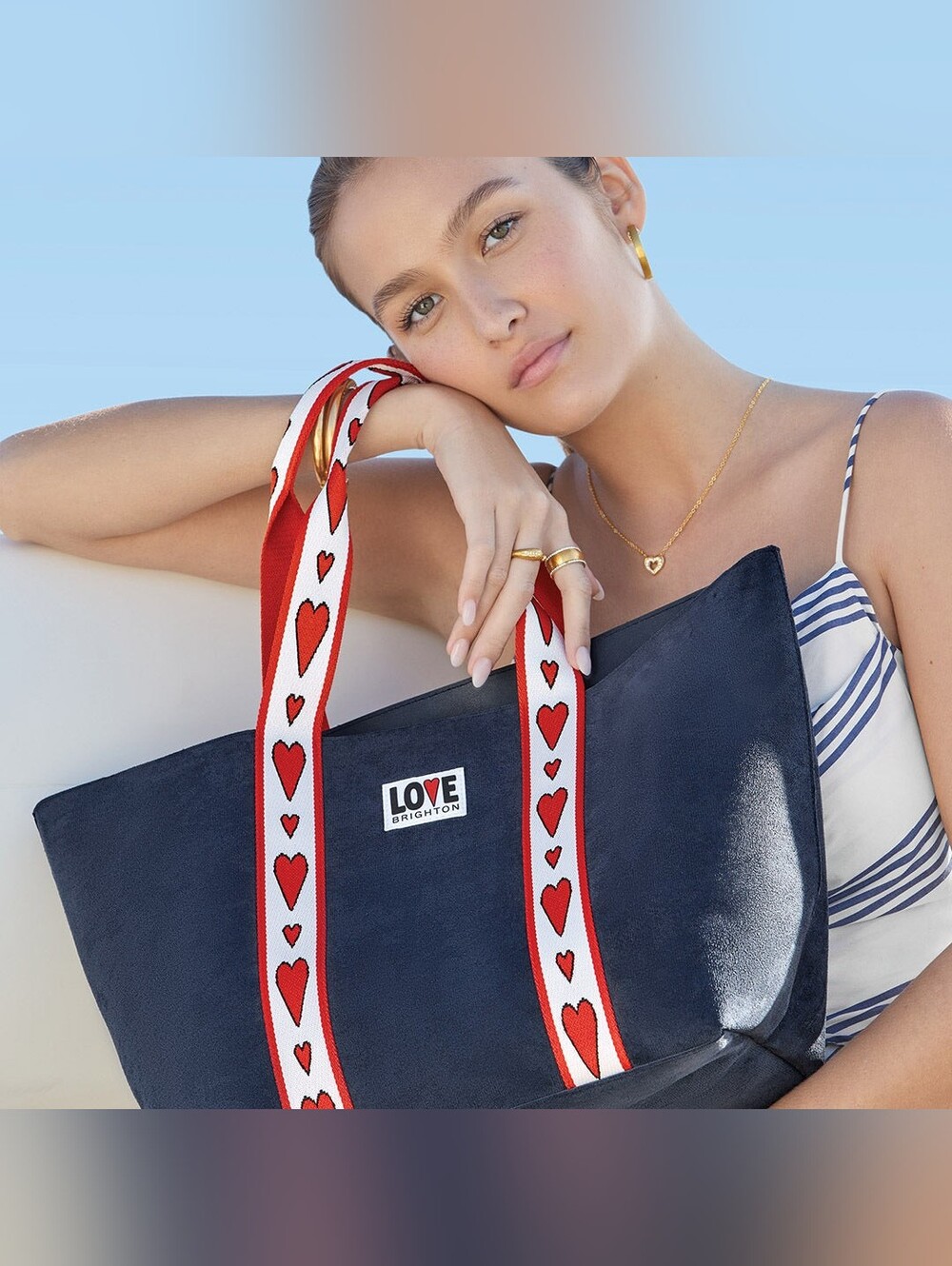 Brighton The Velveteen Love Tote Bag